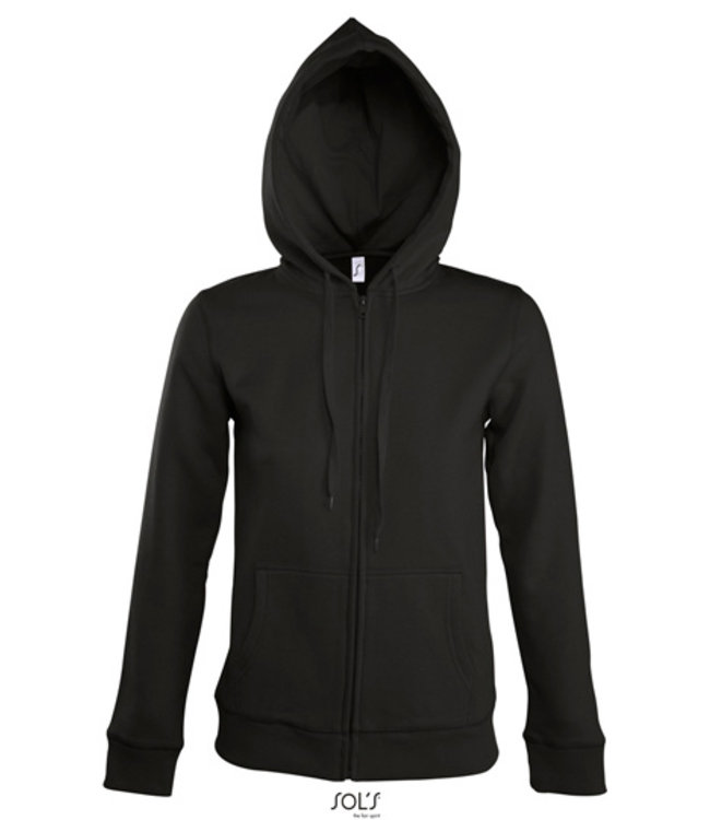 Ladies - Sol's Seven Zipped sweaterjacket with hood