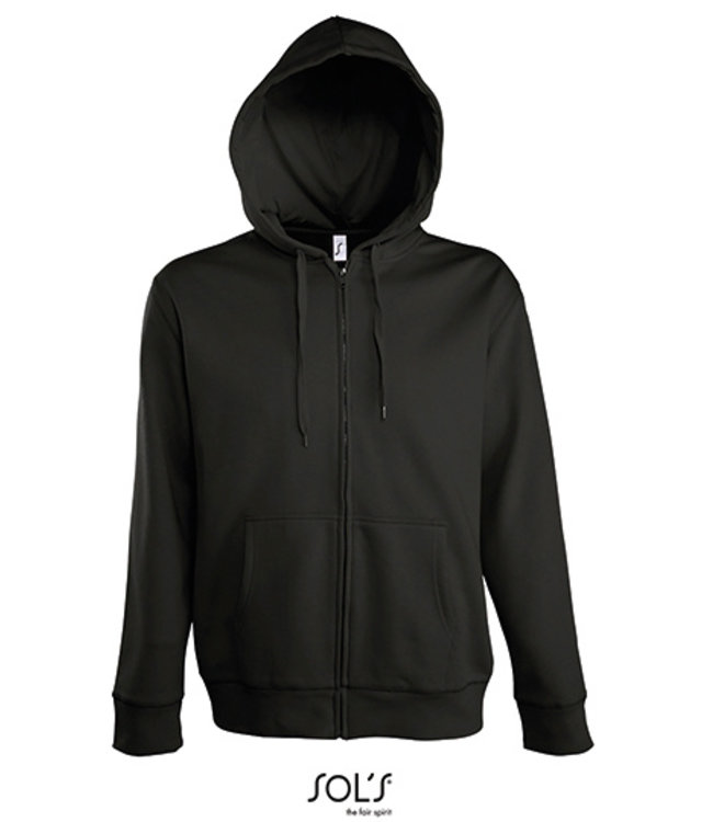 Men - Sol's Seven Zipped sweater jacket with hoody