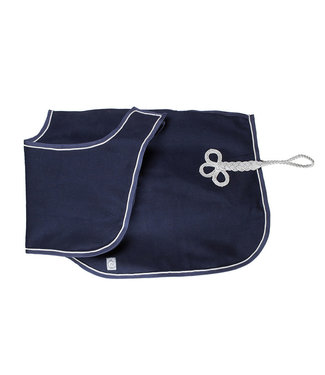 Greenfield Selection Woolen riding sheet - navy/navy-silver