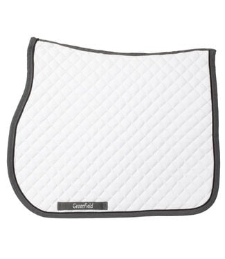 Greenfield Selection Saddle pad cookie - white/grey-black