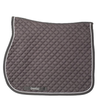 Greenfield Selection Saddle pad cookie - grey/grey - white