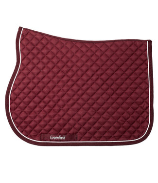 Greenfield Selection Pony - Saddle pad piping - burgundy/burgundy-white