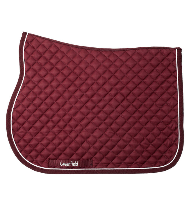 Pony - Saddle pad piping - burgundy/burgundy-white