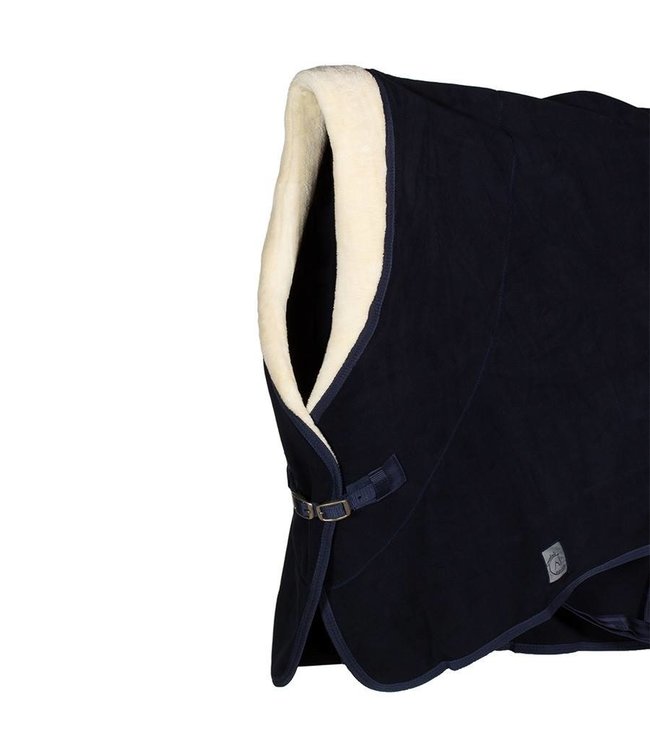 Fleece teddy collar - navy