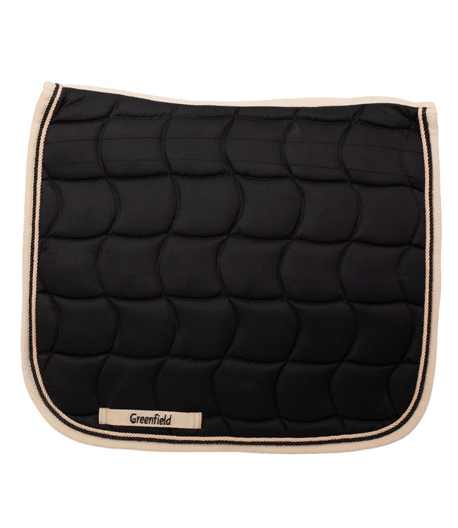 Saddle pad dressage - black/beige-black/beige