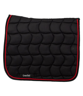Greenfield Selection Saddle pad dressage - black/black-red