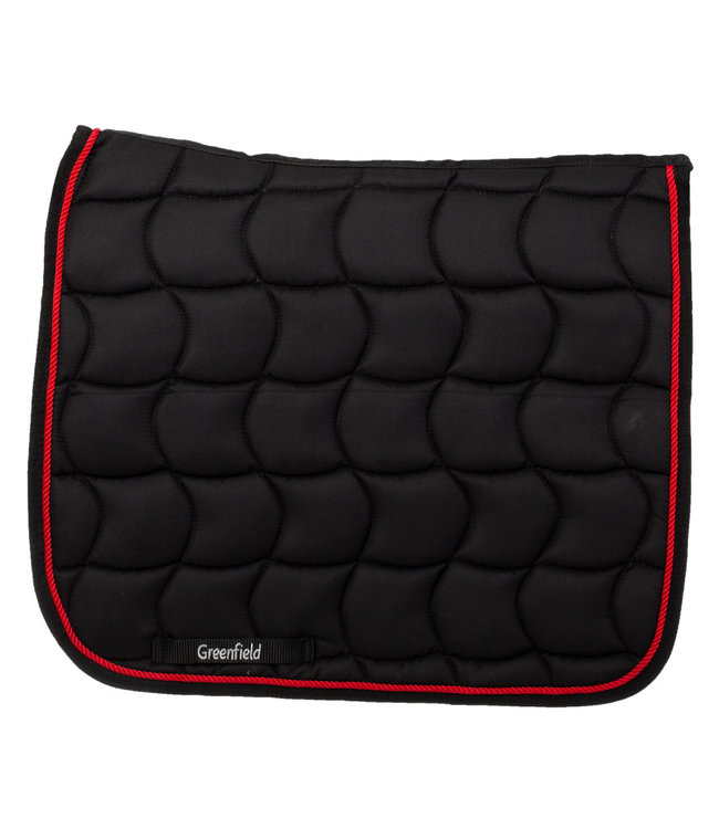 Saddle pad dressage - black/black-red