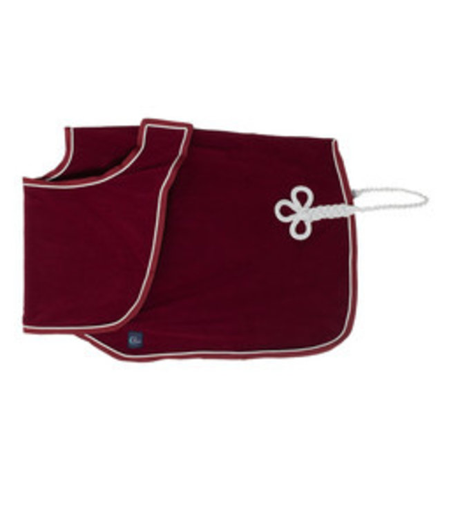 Riding sheet fleece - burgundy/burgundy-silver