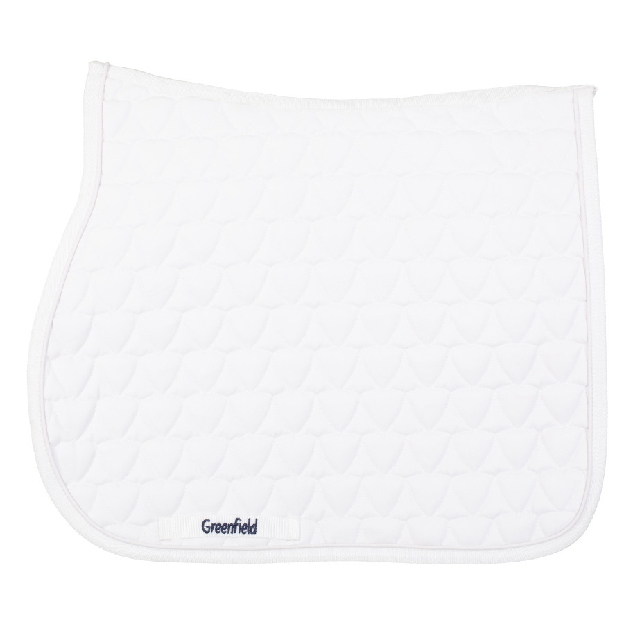 Greenfield Selection Saddle pad shield - White/White- White