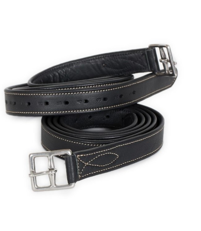 Soft stirrup leathers black