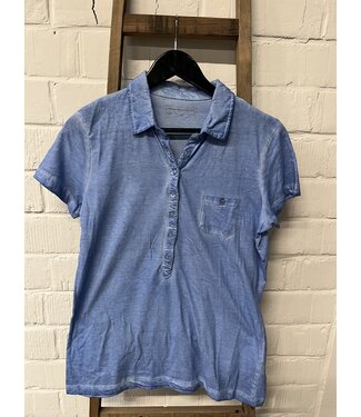 James & Nicholson Ladies - t-shirt jean bleu M