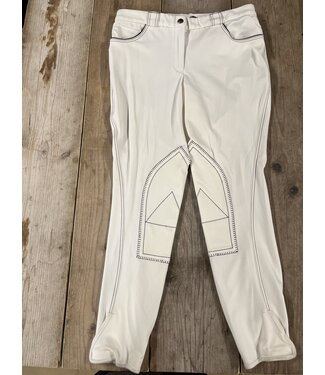 Sarm Hippique Femmes - pantalon d'équitation blanc 40