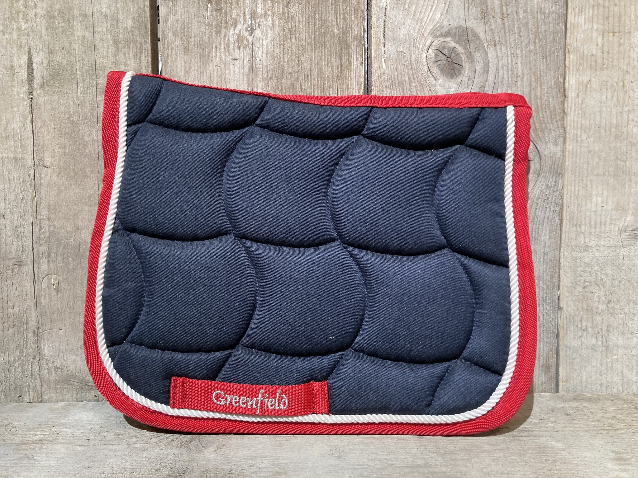 Mini saddlepad Navy with red Greenfield Selection