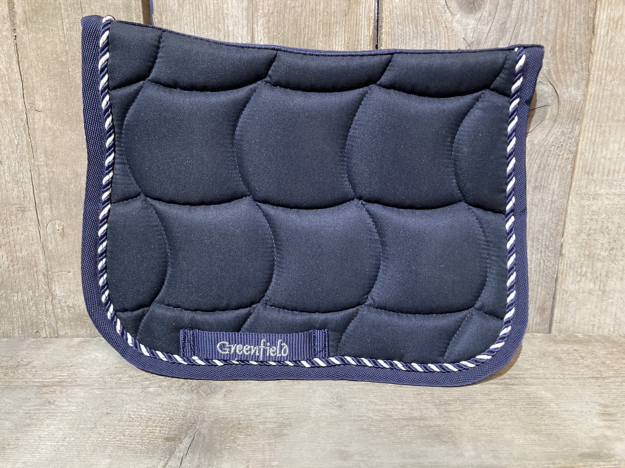 Mini saddlepad Navy Mixed Greenfield Selection