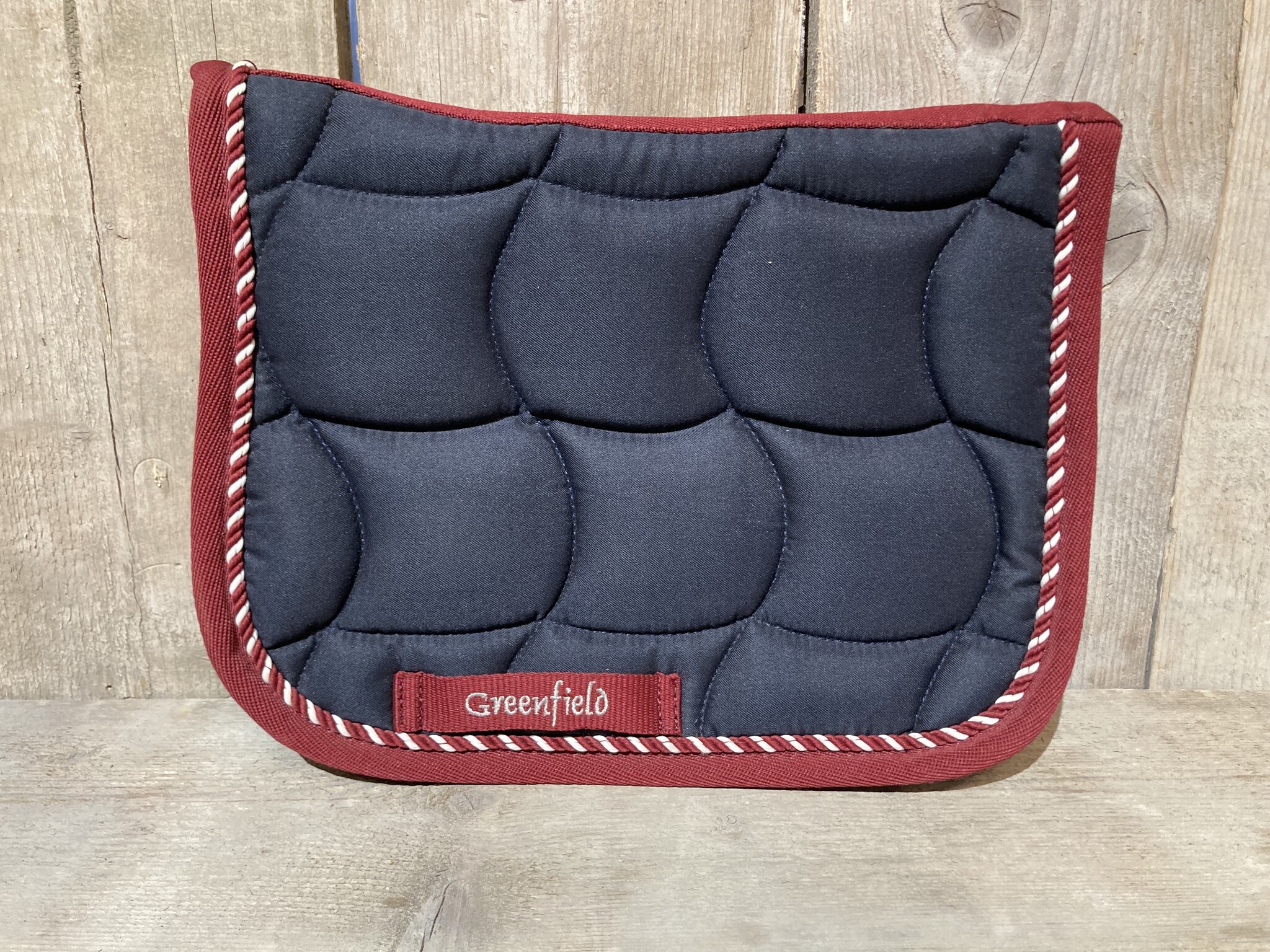 Mini saddlepad Navy Mixed Greenfield Selection