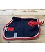 Mini couverture laine Navy avec rouge