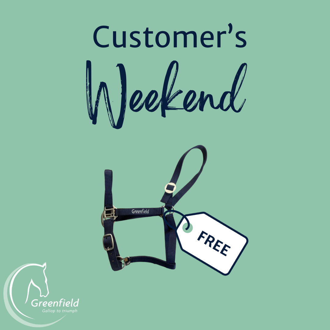 Customer Appreciation Weekend: Get a FREE nylon headcollar with every online purchase. 