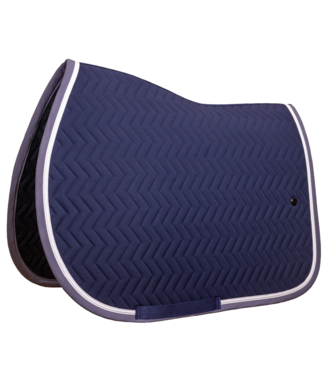 Greenfield Selection Saddle pad Arrow - navy/grey - white