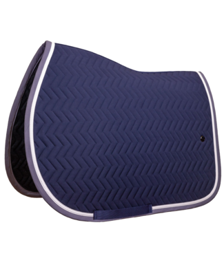 Greenfield Selection Tapis de selle Arrow - bleu marine/gris - blanc