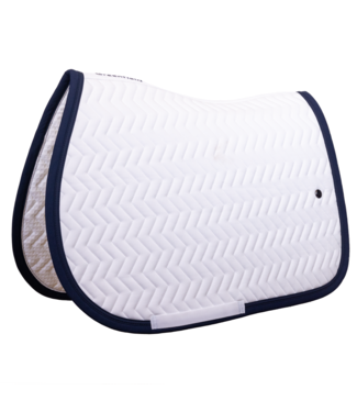 Greenfield Selection Saddle pad Arrow - white/navy - navy