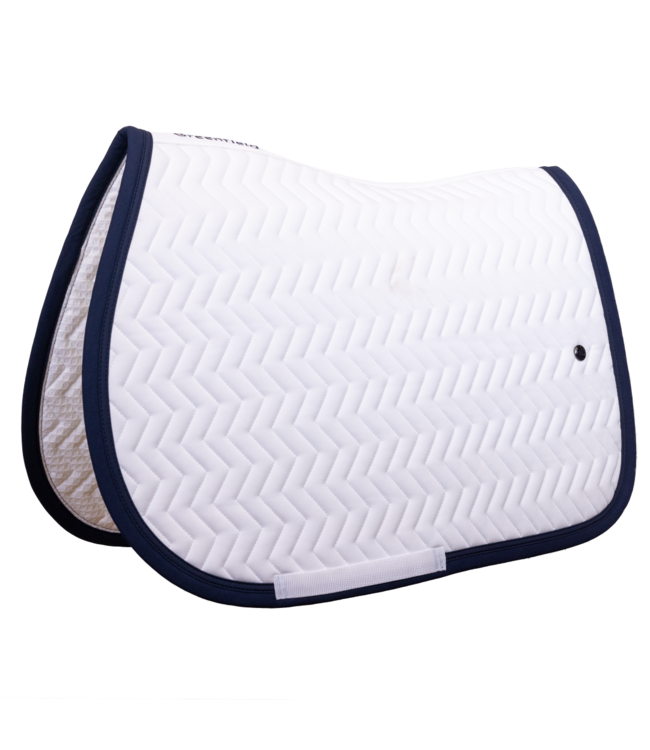 Saddle pad Arrow - white/navy - navy