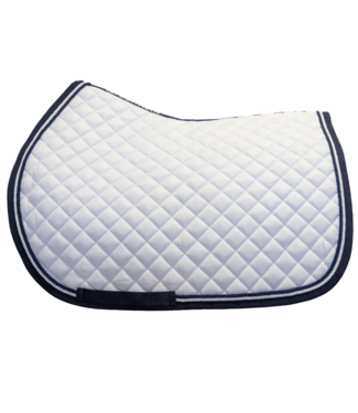 Greenfield Selection Saddle pad cookie - white/navy - navy/white