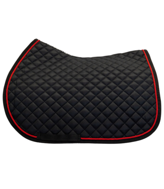 Greenfield Selection Saddle pad cookie - black/black - red