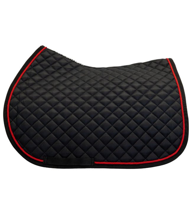 Saddle pad cookie - black/black - red