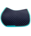 Greenfield Selection Saddle pad cookie - Navy/Mint Green - Silvergrey