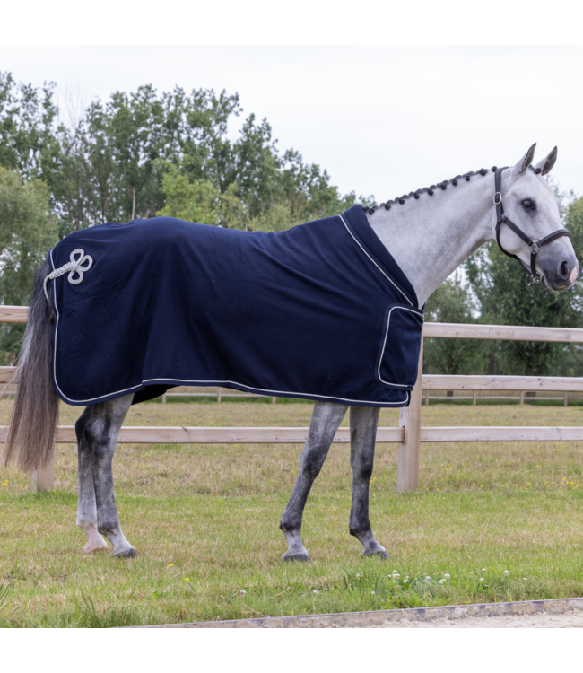 Fleece publicity rug - navy/navy-silver