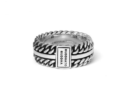 Buddha to Buddha Chain Texture ring 788