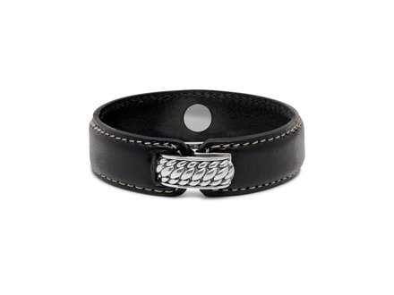 Buddha to Buddha Anggun Black Leather armband 130BL