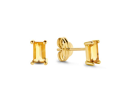 Jackie Medina Citrine Studs 14krt Jackie Medina Citrine Studs 14krt