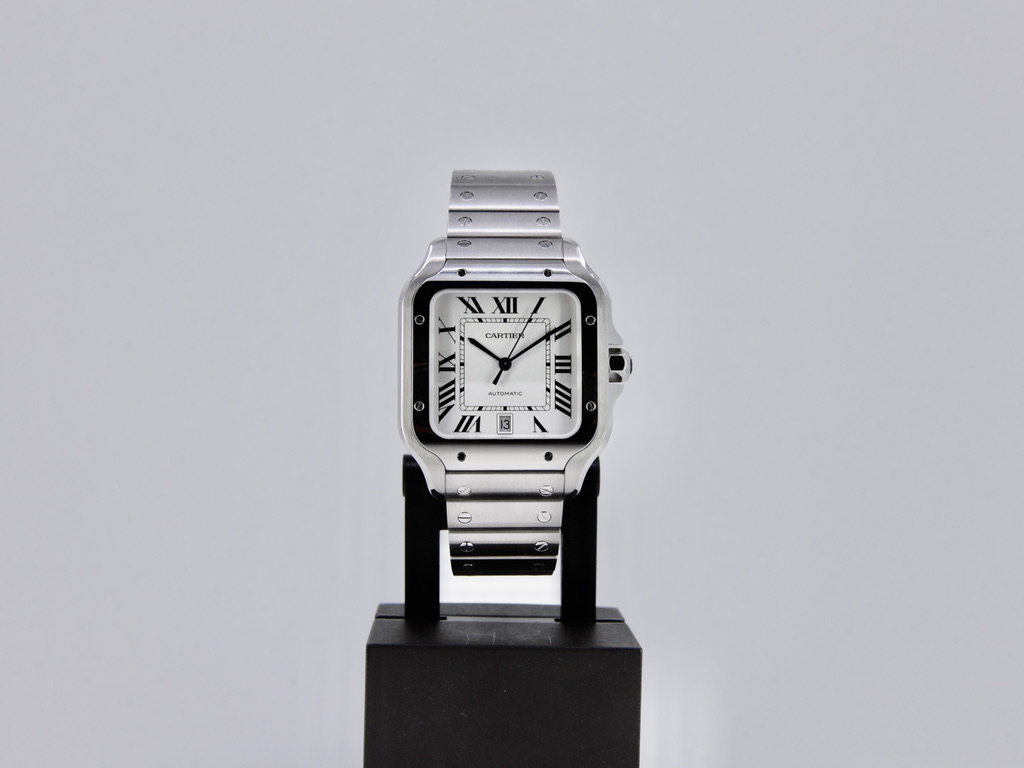 white cartier santos