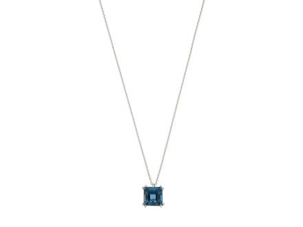 Peroni & Parise Zara London Blue Topaz pendant 14krt Peroni & Parise Zara London Blue Topaz pendant 14krt