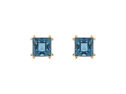 Peroni & Parise Zara Earring London Blue Topaz 14krt Peroni & Parise Zara Earring London Blue Topaz 14krt