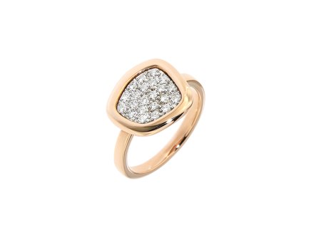 Peroni & Parise Modern ring Mother Pearl/Diamonds 18krt Peroni & Parise Modern ring Mother Pearl/Diamonds 18krt