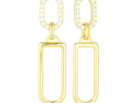 Sif Jakobs Capizzi Lungo Grande Earring SJE42226-CZ-YG Sif Jakobs Capizzi Lungo Grande Earring SJE42226-CZ-YG