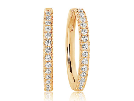 Sif Jakobs Ellera Grande oorbellen gold plated SJ-E2869-CZ(YG) Sif Jakobs Ellera Grande oorbellen gold plated SJ-E2869-CZ(YG)