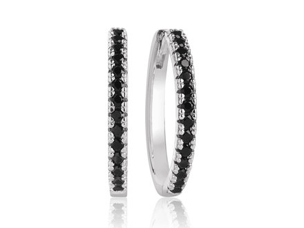 Sif Jakobs Ellera Grande Silver Earrings Black SJ-E2869-BK Sif Jakobs Ellera Grande Silver Earrings Black SJ-E2869-BK