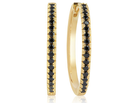 Sif Jakobs Ellera X-Grande Earrings Black Sif Jakobs Ellera X-Grande Earrings Black