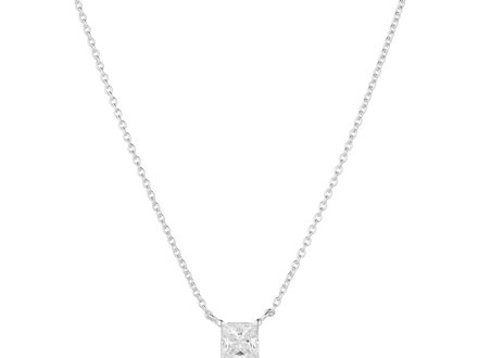 Sif Jakobs Ellera Quadrato Necklace Silver SJ-N42279-CZ Sif Jakobs Ellera Quadrato Necklace Silver SJ-N42279-CZ