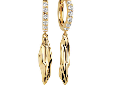 Sif Jakobs Vulcanello Lungo Earrings SJ-E42022-CZ-SG Sif Jakobs Vulcanello Lungo Earrings SJ-E42022-CZ-SG