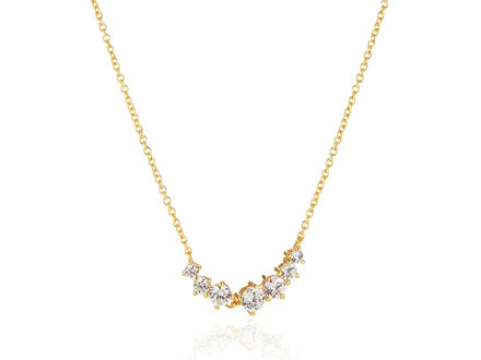 Sif Jakobs Belluno Necklace SJ-N42123-CZ-SG Sif Jakobs Belluno Necklace SJ-N42123-CZ-SG