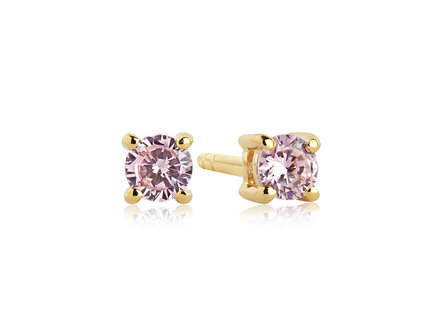 Sif Jakobs Princess Piccolo Pink Earrings SJ-E3MMRD-PK(YG) Sif Jakobs Princess Piccolo Pink Earrings SJ-E3MMRD-PK(YG)