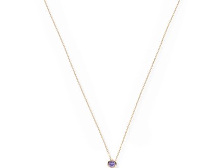 Swing Jewels Birthstone December Tanzanite collier 14krt