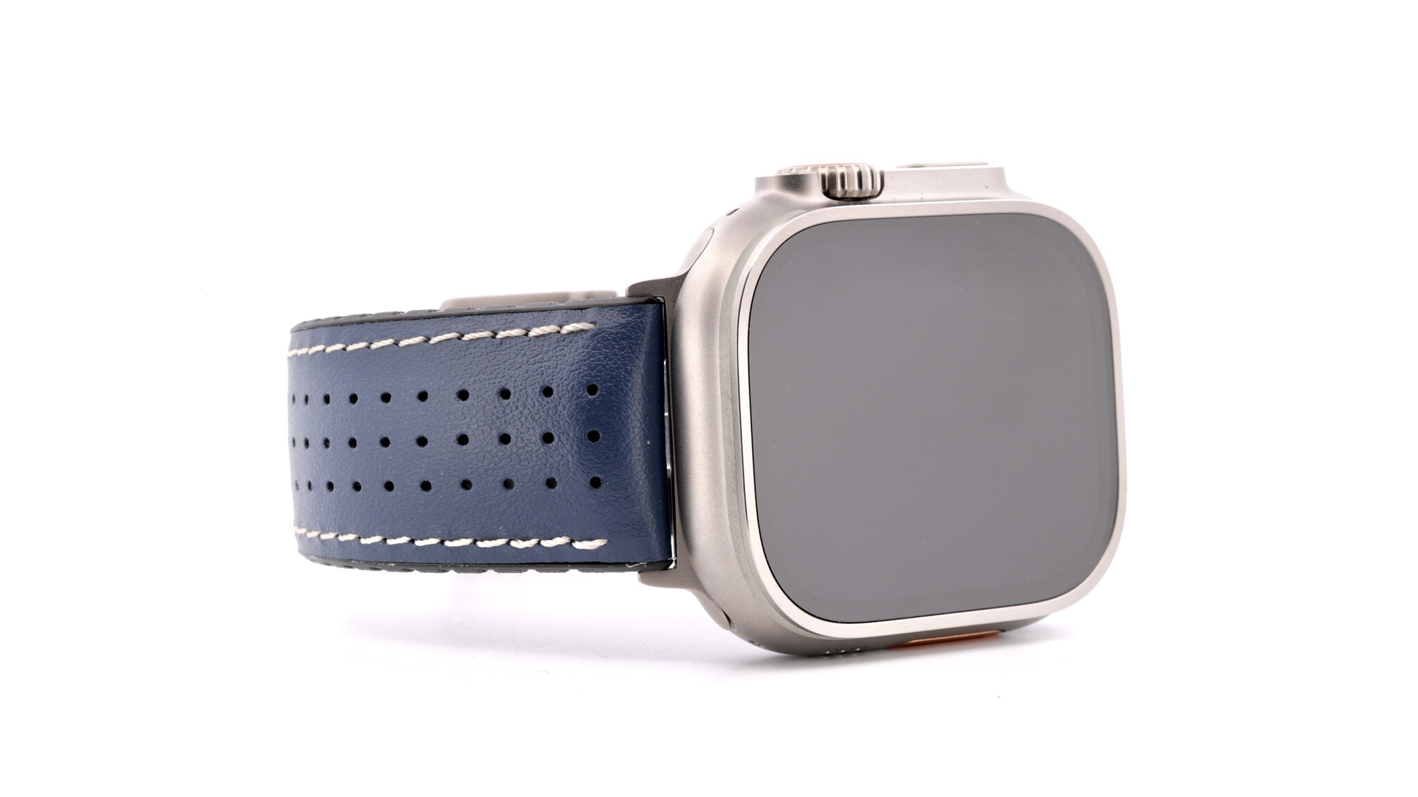 Apple Watch Ultra titanium band blauw 24mm