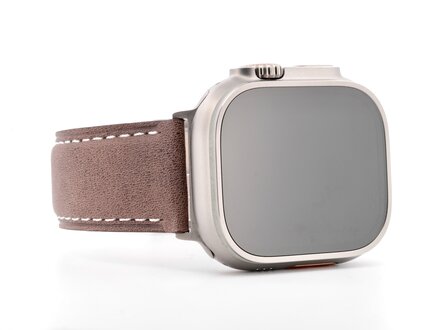 PvZ/Apple Watch Band Ultra titanium band Bolgheri 195 donkerbruin 24mm PvZ/Apple Watch Band Ultra titanium band Bolgheri 195 donkerbruin 24mm
