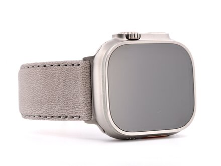 PvZ/Apple Watch Band Ultra titanium band Buffellook grijs 24mm PvZ/Apple Watch Band Ultra titanium band Buffellook grijs 24mm