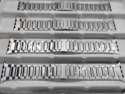 PvZ/Apple Watch Band V3 Silver Brushed Band PvZ/Apple Watch Band V3 Silver Brushed Band